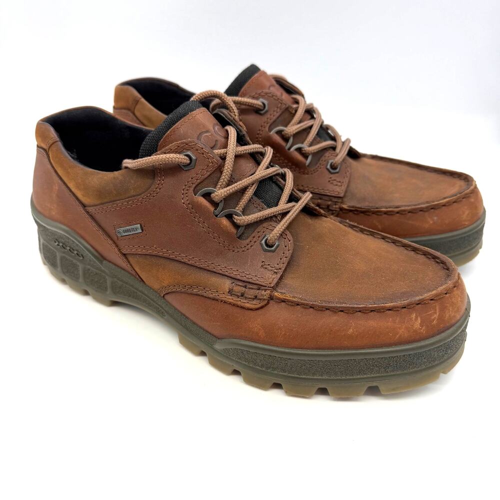 ECCO Men's Brown Leather Track II Gore-Tex Low Boots Size 9.5 EU Size 43